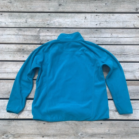 💛 Joe Fresh Women's Teal Blue 1/4 Zip Fleece Pullover - Size XL/TG - Picture 4 of 7